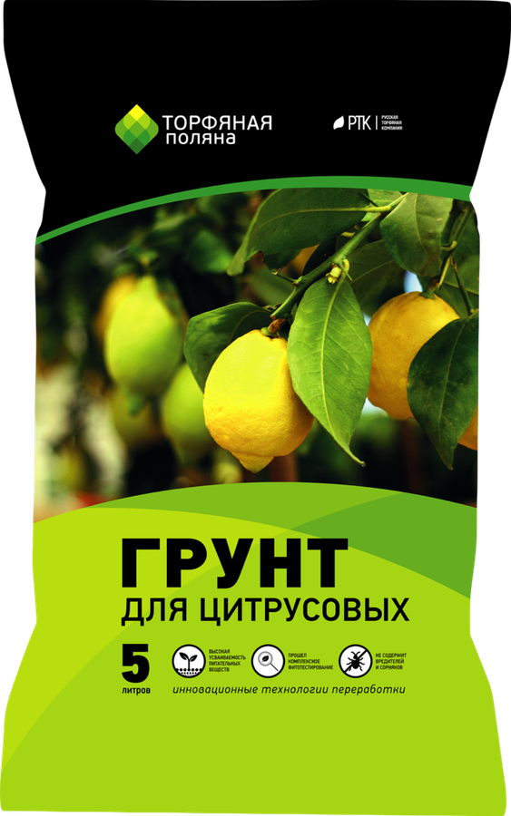 

Грунт для цитрусовых ТОРФЯНАЯ ПОЛЯНА
