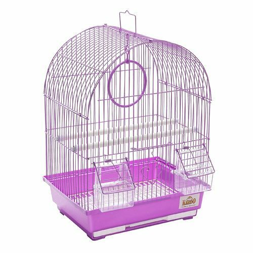 Клетка для птиц KREDO из проволоки черных металлов 30х23х39см