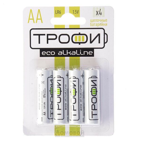Элемент питания ТРОФИ АА, 4шт