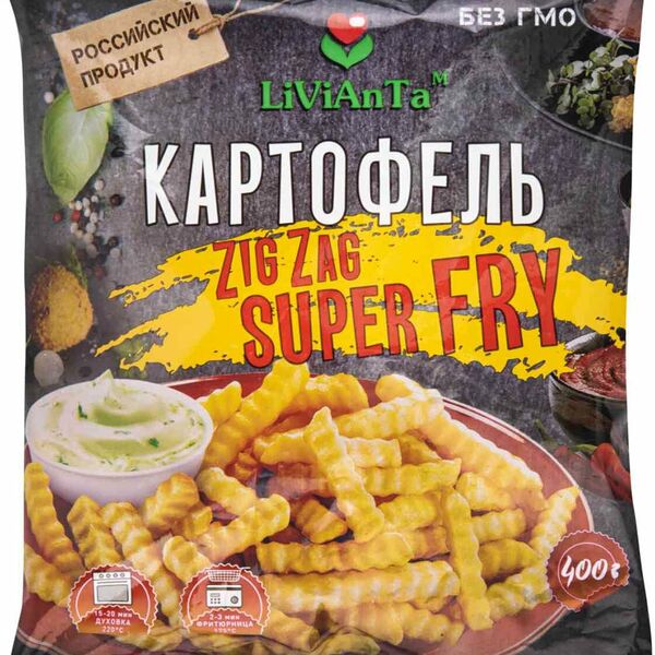 Картофель фри LiViAnTa Zig Zag