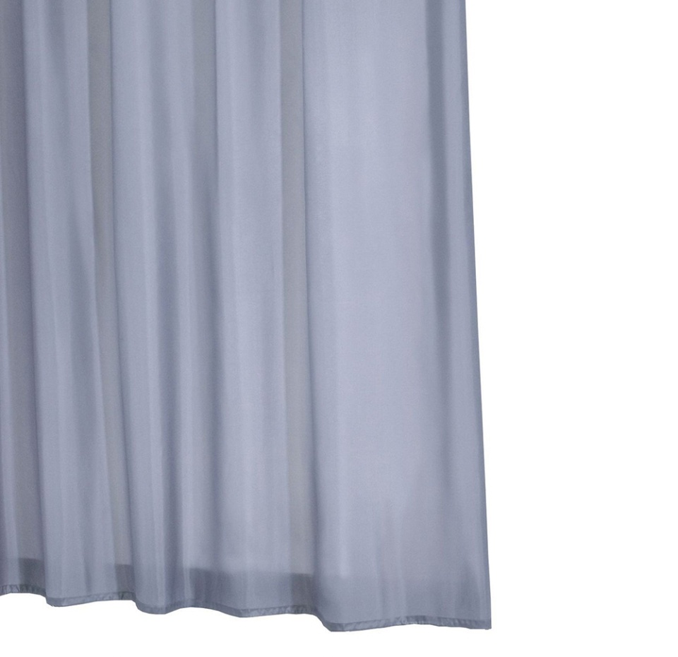 

Штора для ванных комнат Ridder Madison серый/серебряный 180*200 1шт Китай