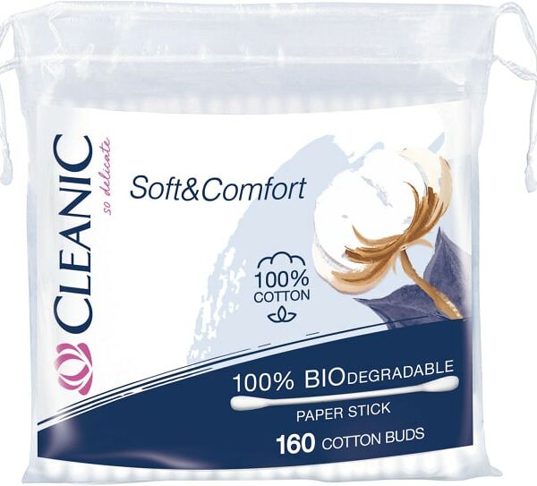 Ватные палочки Cleanic Soft&Comfort Гигиенические 160шт