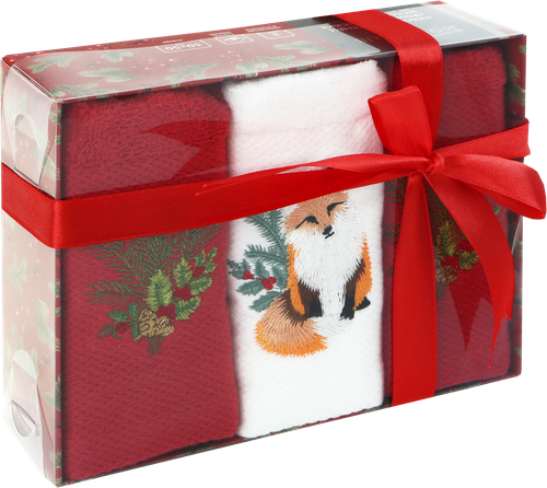 

Набор полотенец Homeclub Рождественские традиции 30x50 см хлопок цвет в ассортименте