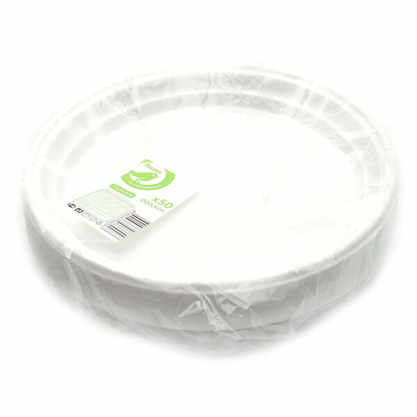 Набор одноразовых тарелок Каждый день пластик 20,5 см, 50 шт