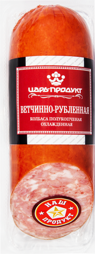 

Колбаса полукопченая ЦАРЬ ПРОДУКТ Ветчинно-рубленная, 350г