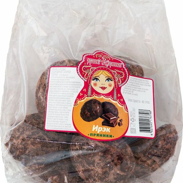 Пряники Русские пряники Ирэк сырцовые глазированные 350 г