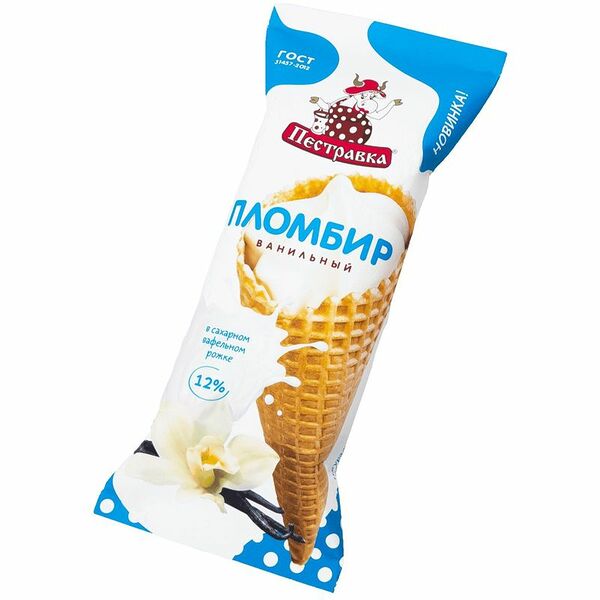 Мороженое Пестравка ванильное 12% 120 г