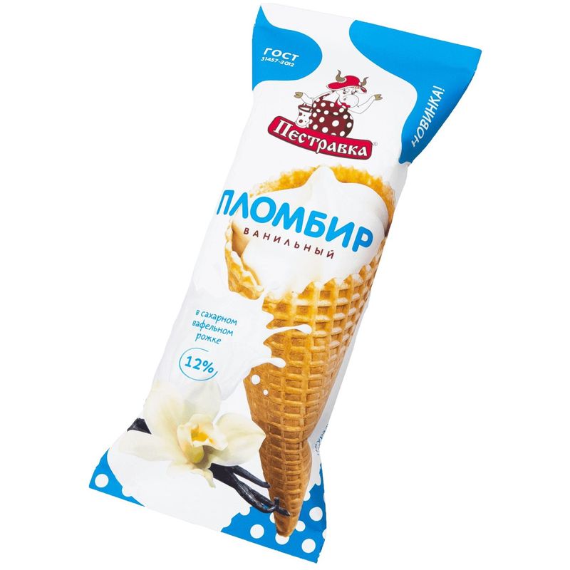 

Мороженое Пестравка ванильное 12% 120 г
