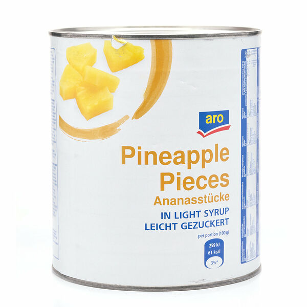 Кусочки ананаса, в сиропе ТМ Aro (Аро)