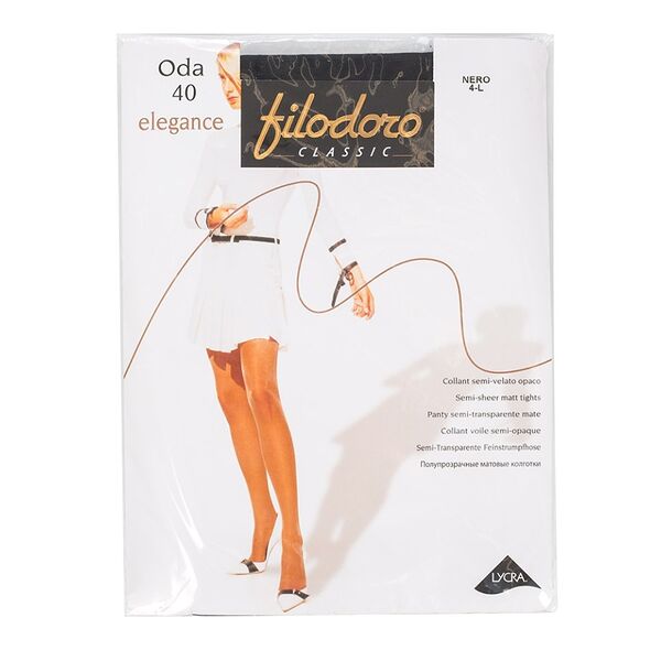 Колготки Filodoro Classic Oda цвет черный 40 den Filodoro размер 4 Италия
