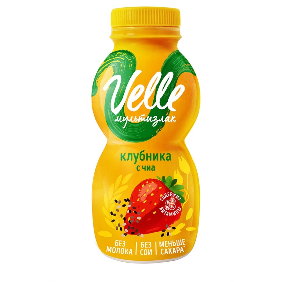 

Продукт мультизлаковый Velle питьевой Клубника с чиа 250 г
