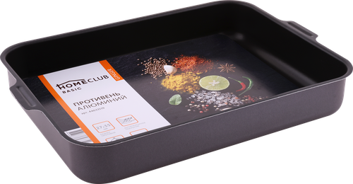 

Противень Homeclub Ginger 27х35 см, штампованный алюминий, антипригарное покрытие