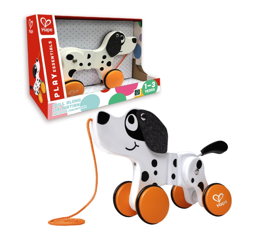 

Игрушка HAPE детская каталка на веревочке "Собачка", серия Зверики, Китай