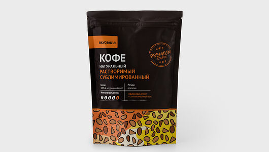 Кофе натуральный растворимый сублимированный Вкусвилл