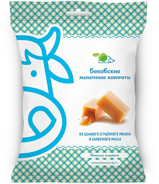 Конфеты Бековские молочные