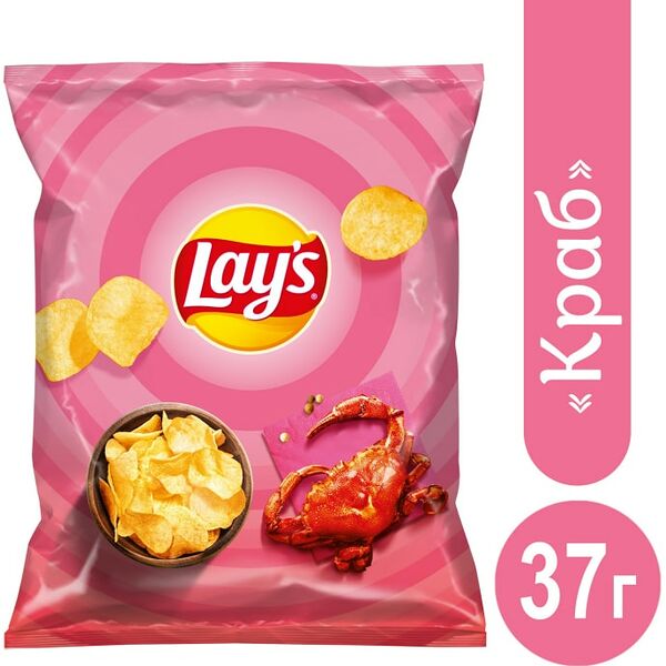 Чипсы Lays Краб 37г