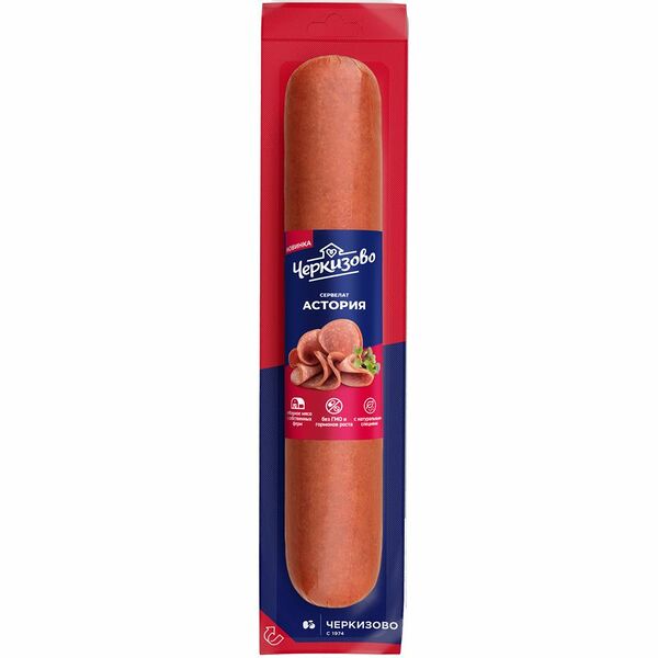Колбаса Черкизово Сервелат Астория варёно-копченая, весовой