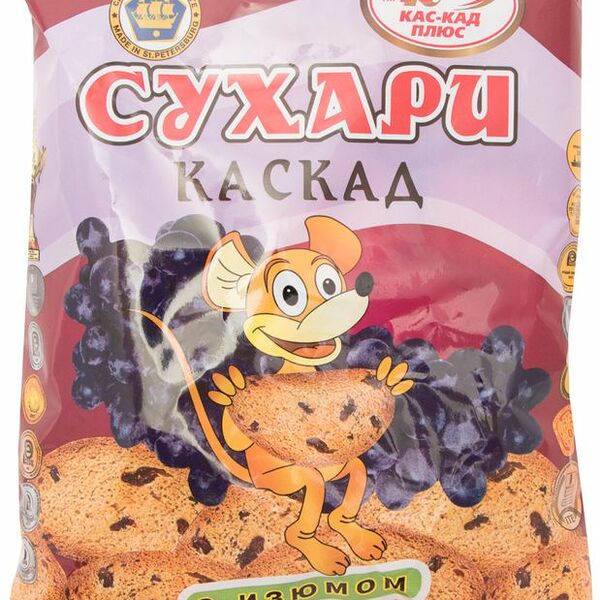 Сухари Каскад с изюмом