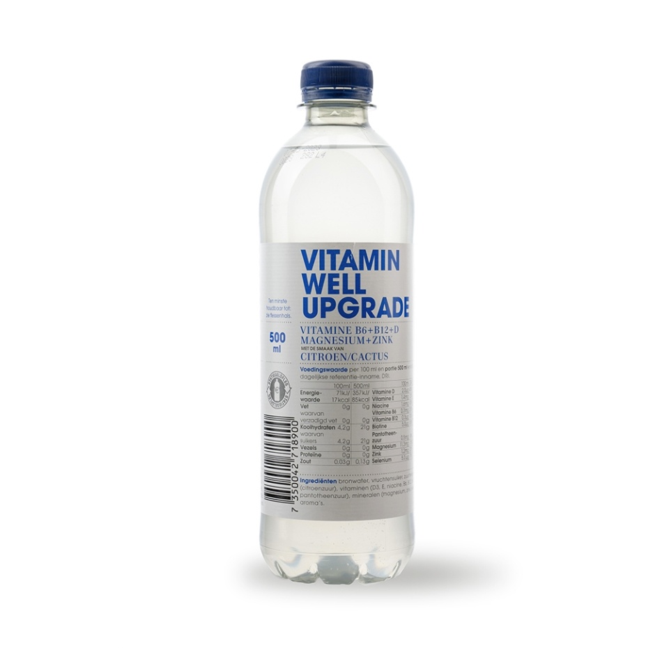 

Напиток безалкогольный Vitamin Well Upgrade со вкусом лимона и кактуса, обогащенный витаминами и минералами 0.5л, Нидерланды