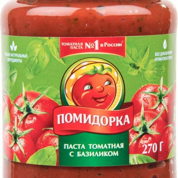 Паста томатная с базиликом ТМ Помидорка