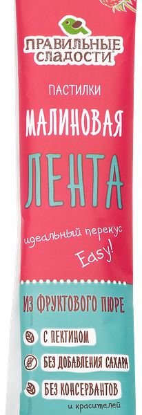 Пастилки КФ ПЕРМСКАЯ Правильные сладости Малиновая лента