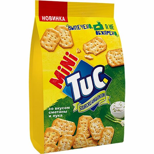 Крекеры мини TuC со вкусом Сметаны и Лука