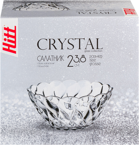 

Салатник HITT Crystal 23,8см, стекло Арт. 918R