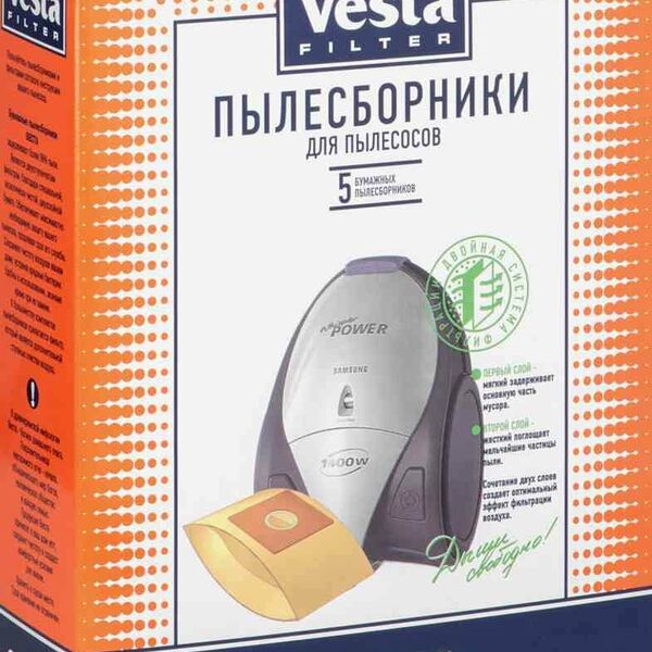 Пылесборники для пылесосов Samsung SM 09 5 шт ТМ Vesta Filter (Веста Филтер)