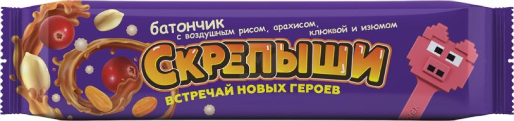 

Батончик Скрепыши Рис арахис изюм и клюква