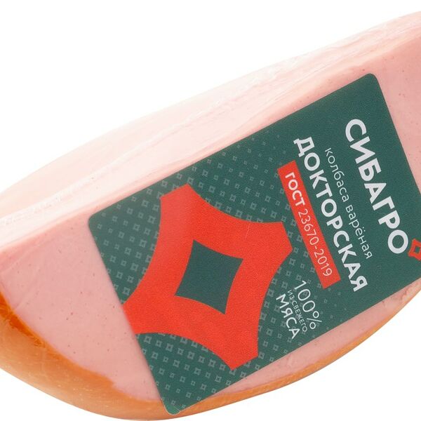 Колбаса вареная докторская Сибагро вес