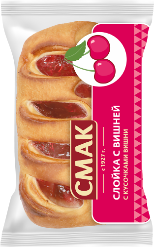 Слойка Смак с вишневой начинкой 90 г
