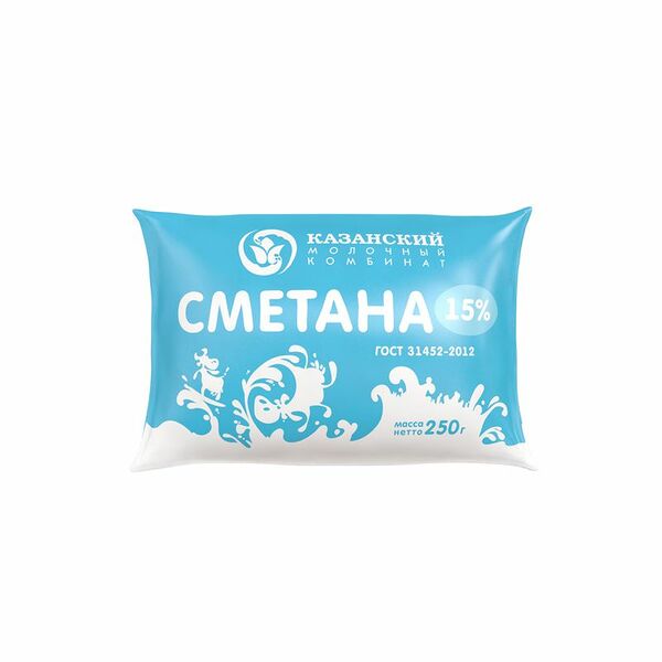 Сметана Молочная речка 15%