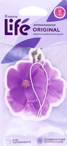 

Ароматизатор автомобильный Лента Life Original, подвесной, Арт. 10351 8 г
