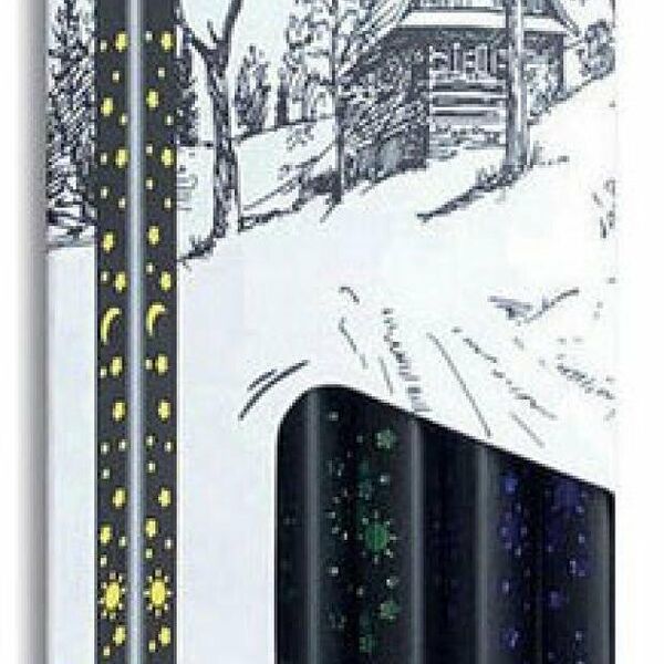 Карандаши чернографитовые Acmeliae с ластиком HB, 12 шт