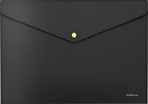 

Папка-конверт Erich Krause Matt Accent, А4, на кнопке, пластиковая, в ассортименте