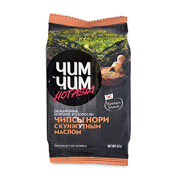 Чипсы нори с кунжутным маслом, «Чим-Чим», 4.5 г, КНДР