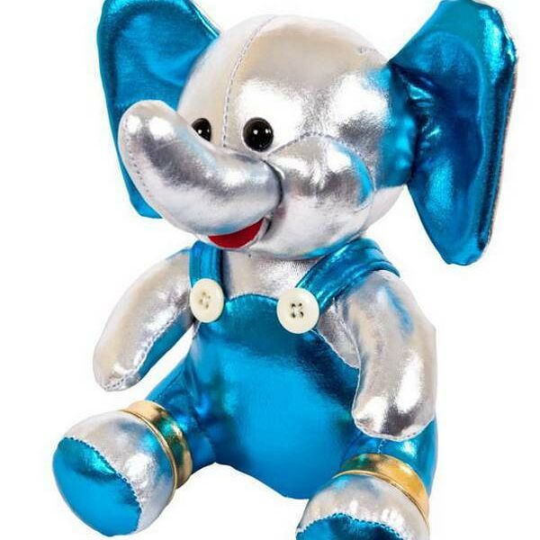 Игрушка мягкая Abtoys Слоник серебристый, 16 см, Арт. M2111