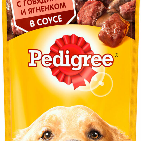 Влажный корм для собак Pedigree всех пород Говядина с ягненком в соусе