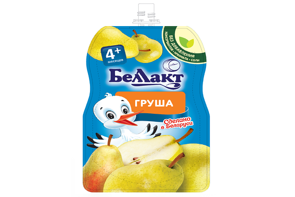 Пюре фруктовое Беллакт груша с 4 месяцев 