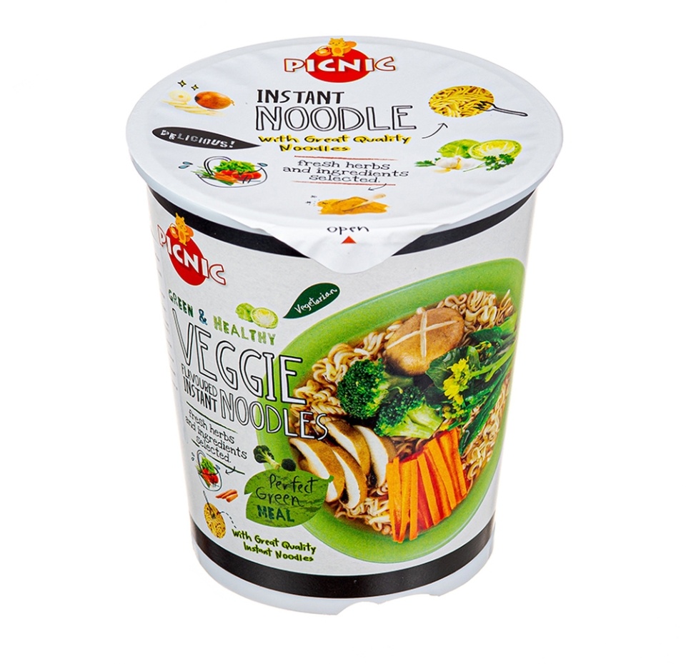 

Лапша быстрого приготовления Picnic со вкусом овощей 60 г