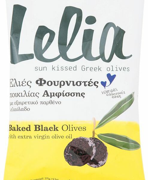 Оливки Lelia натуральные в оливковом масле с косточкой, 275г