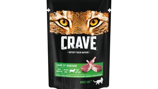 Корм консервированный для взрослых кошек CRAVE Ягненок в желе