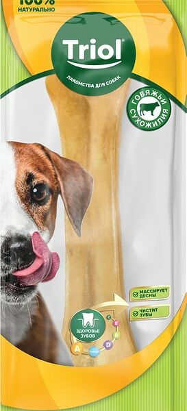 Лакомство для собак Triol Кость из жил 25см 210г