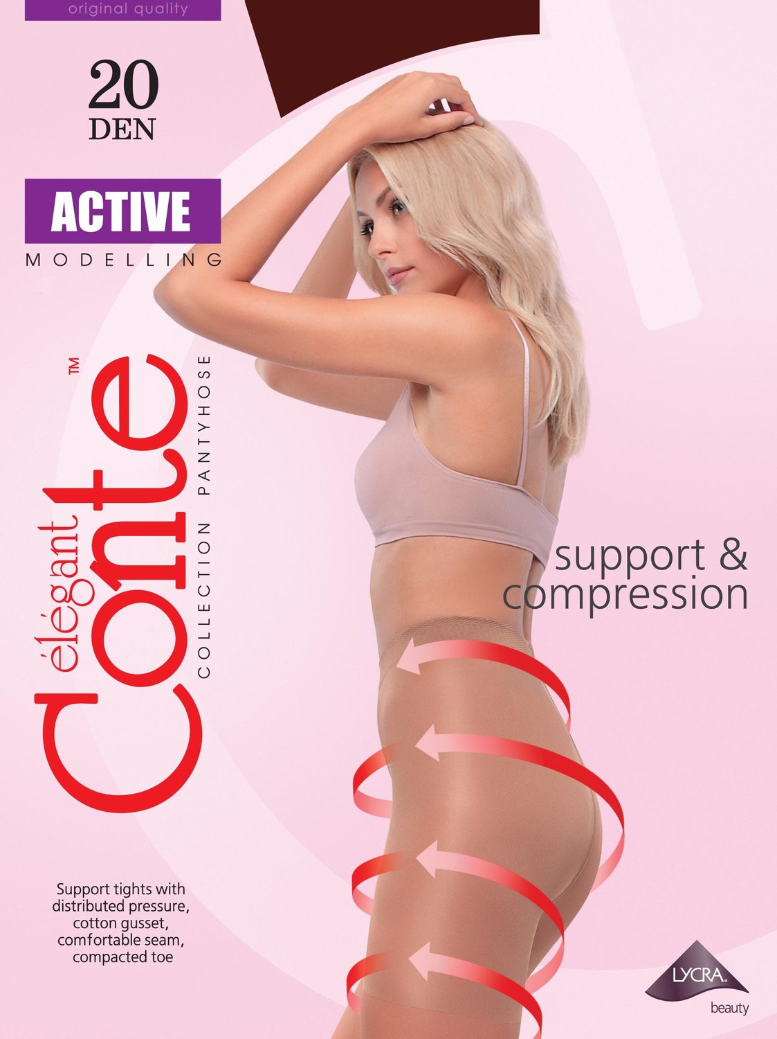 

Колготки женские Conte Active 20 den черные р.2