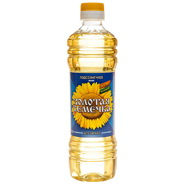 Масло подсолнечное Золотая семечка 1 л