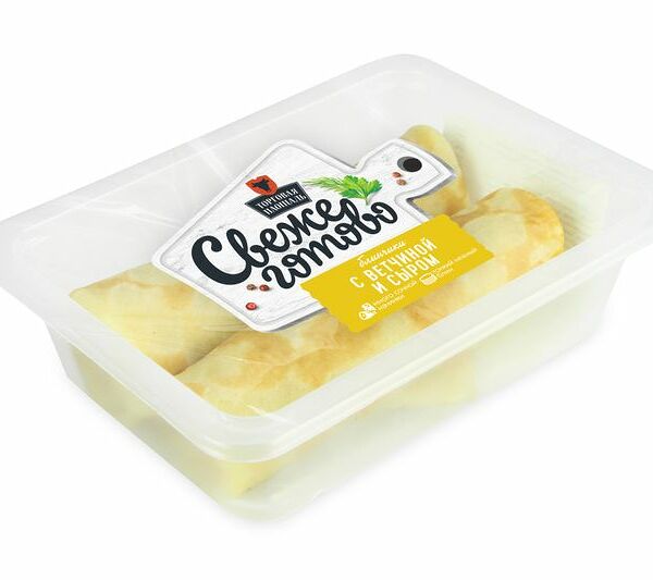 Блинчики Торговая Площадь с ветчиной и сыром 140 г