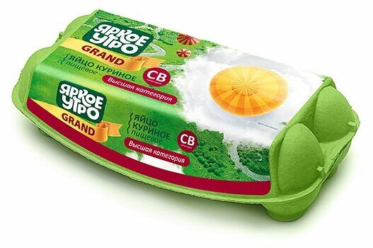 Яйца куриные Яркое Утро Grand, СВ, 10 шт.