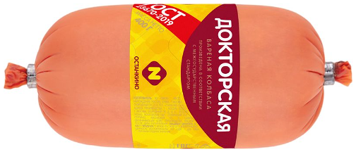 Колбаса вареная Останкино Докторская 400 г