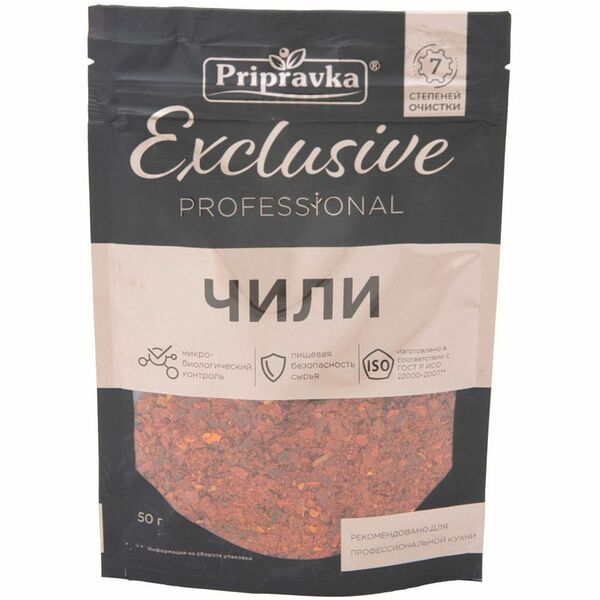 Перец Pripravka Exclusive Professional чили дроблёный, 50г
