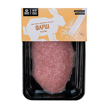 Фарш из мяса кролика, «Наши фермы», 500 г, Россия